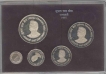 1997 Silver Proof Set Subhash Chandra Bose Centenary Calcutta Mint.