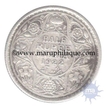 Silver Half Rupee of King George V of Calcutta Mint of 1922.