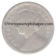 Silver Quarter Rupee of Victoria Empress of Calcutta Mint of 1886.