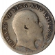 Silver Quarter Rupee Coin of King Edward VII of Calcutta Mint of 1905.