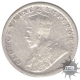 Silver Quarter Rupee of King George V of Calcutta Mint of 1926.