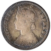 Silver Quarter Rupee Coin of Victoria Empress of Bombay Mint of 1897.