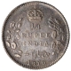 Silver Quarter Rupee Coin of King Edward VII of Calcutta Mint of 1910.