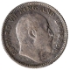 Silver Quarter Rupee Coin of King Edward VII of Calcutta Mint of 1910.