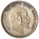 Silver Quarter Rupee Coin of King Edward VII of Calcutta Mint of 1908.