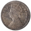 Silver Two Annas Coin of Victoria Empress of Calcutta Mint of 1897.