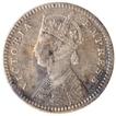 Silver Two Annas Coin of Victoria Empress of Calcutta Mint of 1889.