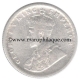 Silver Half Rupee of King George V of Calcutta Mint of 1929.