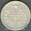 Silver Quarter Rupee of King George VI of Bombay Mint of 1943.