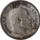 Silver Quarter Rupee Coin of King Edward VII of Calcutta Mint of 1908.