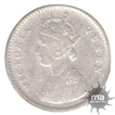 Silver Two Annas of Victoria Queen of Bombay Mint of 1862.