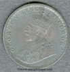 Silver Half Rupee of King George V of Calcutta Mint of 1934.