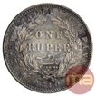 Silver One Rupee of Victoria Queen of Bombay Mint of 1840.