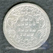 Silver Two Annas of Victoria Empress of Calcutta Mint of 1889.