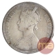 Silver One Rupee Coin of Victoria Empress of Bombay Mint of 1880.