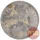 Silver Rupee Coin of Victoria Empress of Calcutta Mint of 1880.