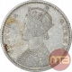 Silver One Rupee Coin of Victoria Queen of Bombay Mint of 1875.