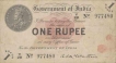 1 Rupee of King George V signed by A.C. McWatters.