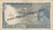 Bank Note of 10 Rupees of King George VI of India.