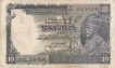 10 Rupees of King George V signed by J.W.Kelly of Nasik Circle .