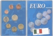 Uncirculated Copper Eight Euro Coins Set of Italia.