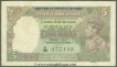 Five Rupees Bank Note of King George VI of 1947.