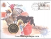 Espana ( Spain ). 1983. Special Cover With Coin & Stamps with Special Cancellation. Cover, Coin & Stamp on Bull Fight Theme.