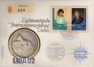 Postal covers of Liba, 1982, Liechtensteinische Briefmarkenausstellung Vaduz, Special Cover With Coin & Stamps with Special Cancellation. Cover, Coin & Stamp on Seal & Sports Theme, (Used).