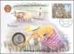 Vietnam. 1976. Special Cover With Coin & Stamps with Special Cancellation. Cover, Coin & Stamp on Agriculture & Cow Theme.