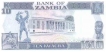 Paper money of Zambia of K 10 Kwacha.