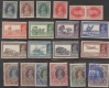 1937. KGVI, India Postage, Complete Set of 20 Stamps, White Gum, Very Rare. 