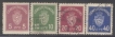 1926, Stamps of Norway, Set of 4 Stamps, Sc.No: O1,O2,O3,O4.