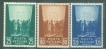 1942, Stamps of Vatican City, Set of 3 Stamps, Sc.No: 77-79.