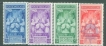 1939, Stamps of Vatican City, Set of 4 Stamps, Sc.No: 68-71.