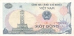 Paper money of Vietnam of 1 Mot Dong of 1985 issued.