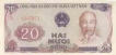 Paper money of Vietnam of 20 Dong of 1985 issued.