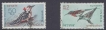 1968, N.S .Nilgiri  50 p brown-fronted pied wood pecker, 2r yellow-backed sunbird 2 stamps used.