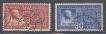 1942, Stamps of Norway, Set of 2 Stamps, Sc.No: 253, 254.