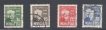 1932, Stamps of Norway, Set of 4 Stamps, Sc.no: 154-157.