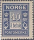 1922-23, Stamps of Norway, Set of 1 Stamp, Sc.No: J10.