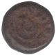 Copper Kasu Coin of Madurai Nayaks of Mangamma of Srivira Script.