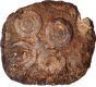 Extremely RARE Lead Coin of Ujjaini Region with three headed Lord Shiva 