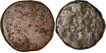 Copper  Half Paisa and Paisa Coins of Bhopal.