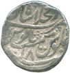 Silver One Rupee Coin of Muhammad Shah of  Shahjahanbad Dar ul Khilafa Mint.