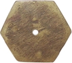 Brass Hexagon Shape Token of Sub Treasury of Dindori.