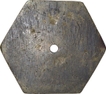 Brass Hexagon Shape Token of Sub Treasury of Kawardha.