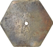 Brass Hexagon Shape Token of Sub Treasury of Seetamau.