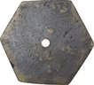 Brass Hexagon Shape Token Of Sub Treasury of Mehagaon.