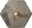 Brass Hexagon Shape Token of Sub Treasury of Kolaras.