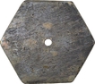 Brass Hexagon Shape Token of Sub Treasury of Kawardh.